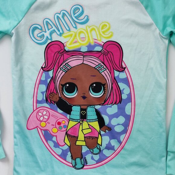 L.O.L. Surprise ! pullover girls size XS (4/5) white mint with graphic design - Picture 2 of 6